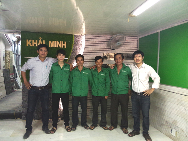 Đội ngũ thợ năm 2015 của Khải Minh